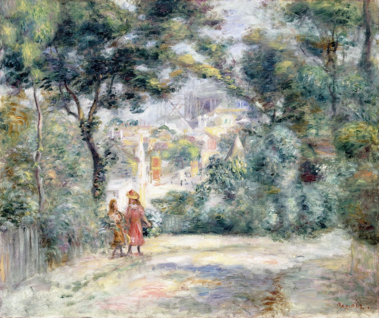 Vista del Sacré-Cœur, 1905 de Pierre Auguste Renoir