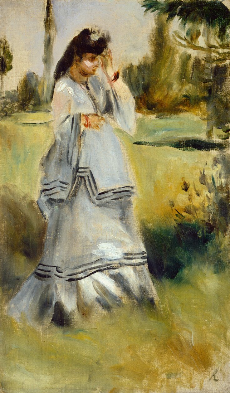 Mujer en un parque, 1866 de Pierre Auguste Renoir