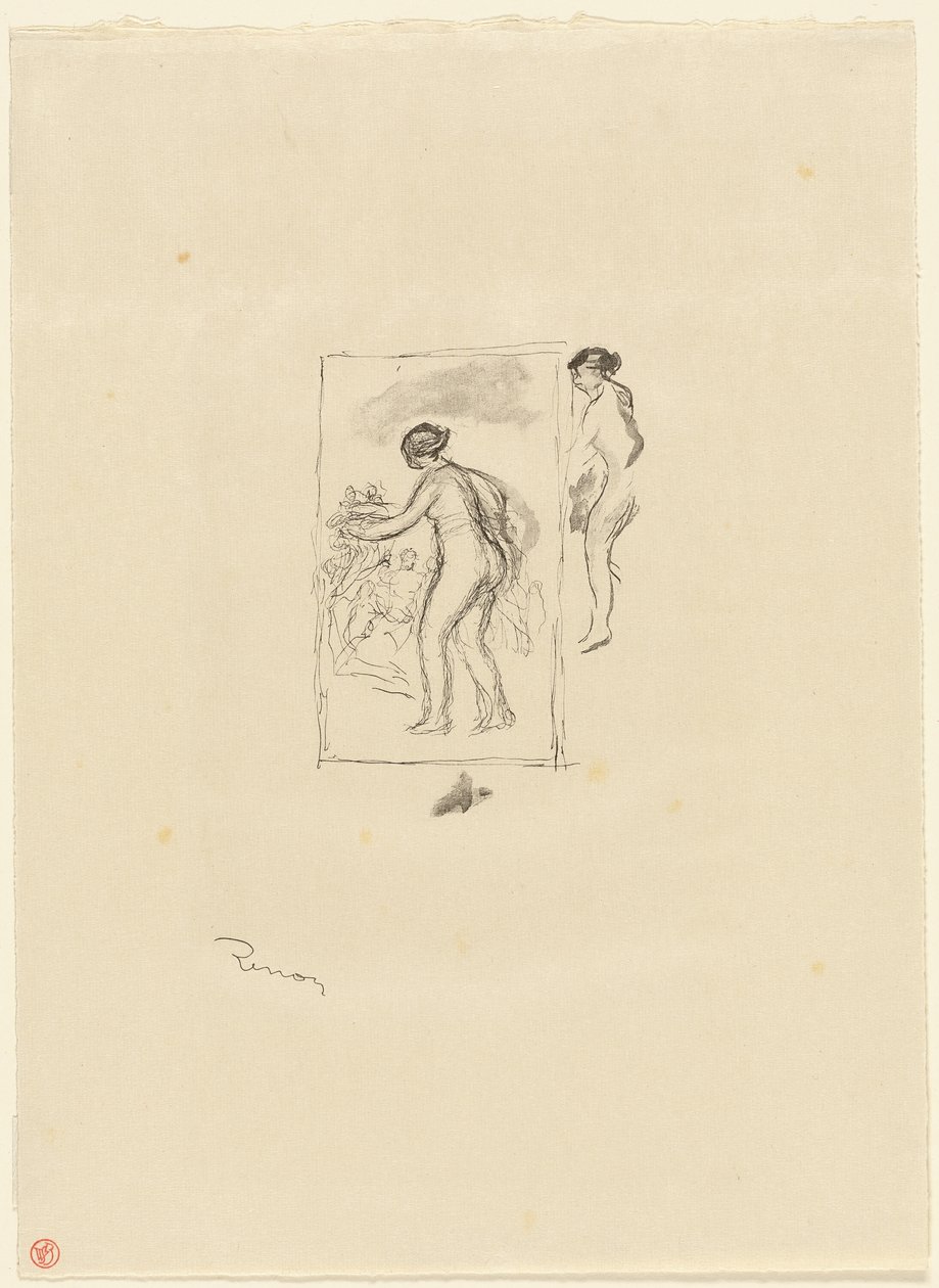 Mujer con vid, cuarta variante de Pierre Auguste Renoir