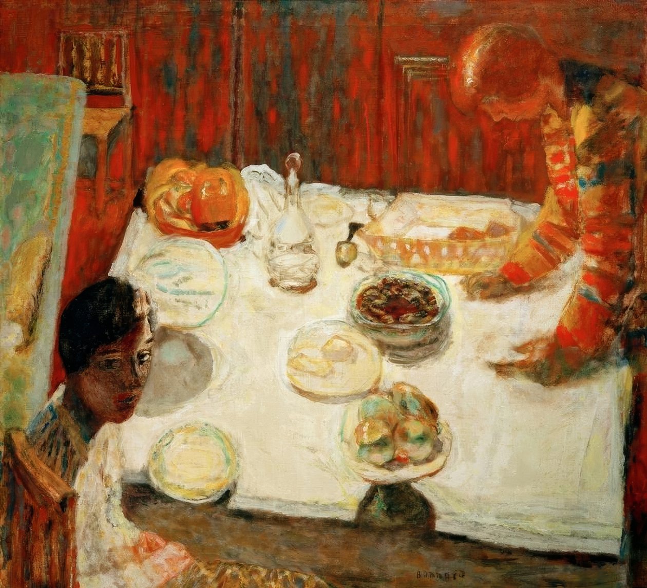 El mantel blanco de Pierre Bonnard