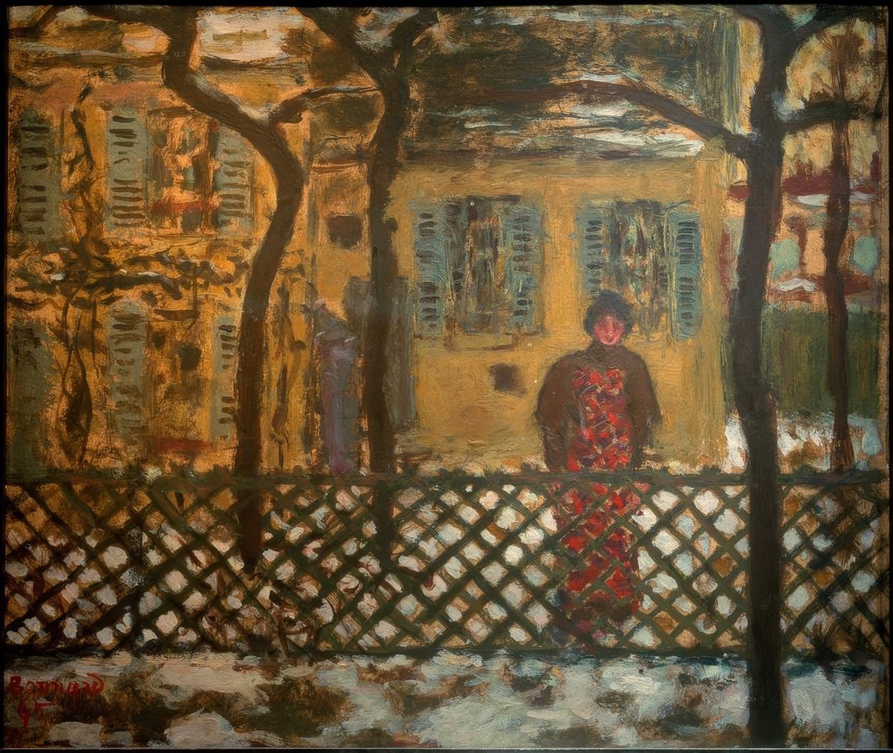 Detrás de la reja de Pierre Bonnard