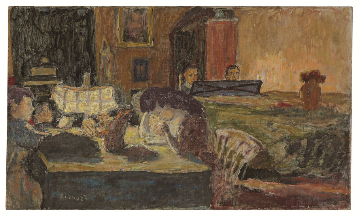 Tarde en el salón de Pierre Bonnard