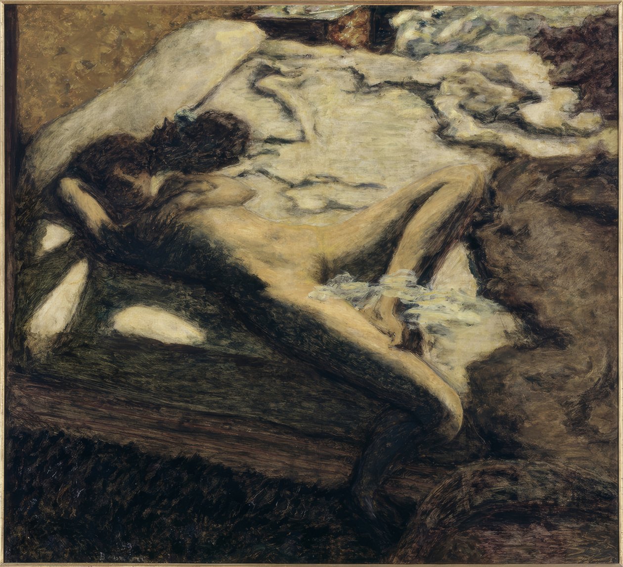Mujer adormecida en una cama, o La indolente de Pierre Bonnard