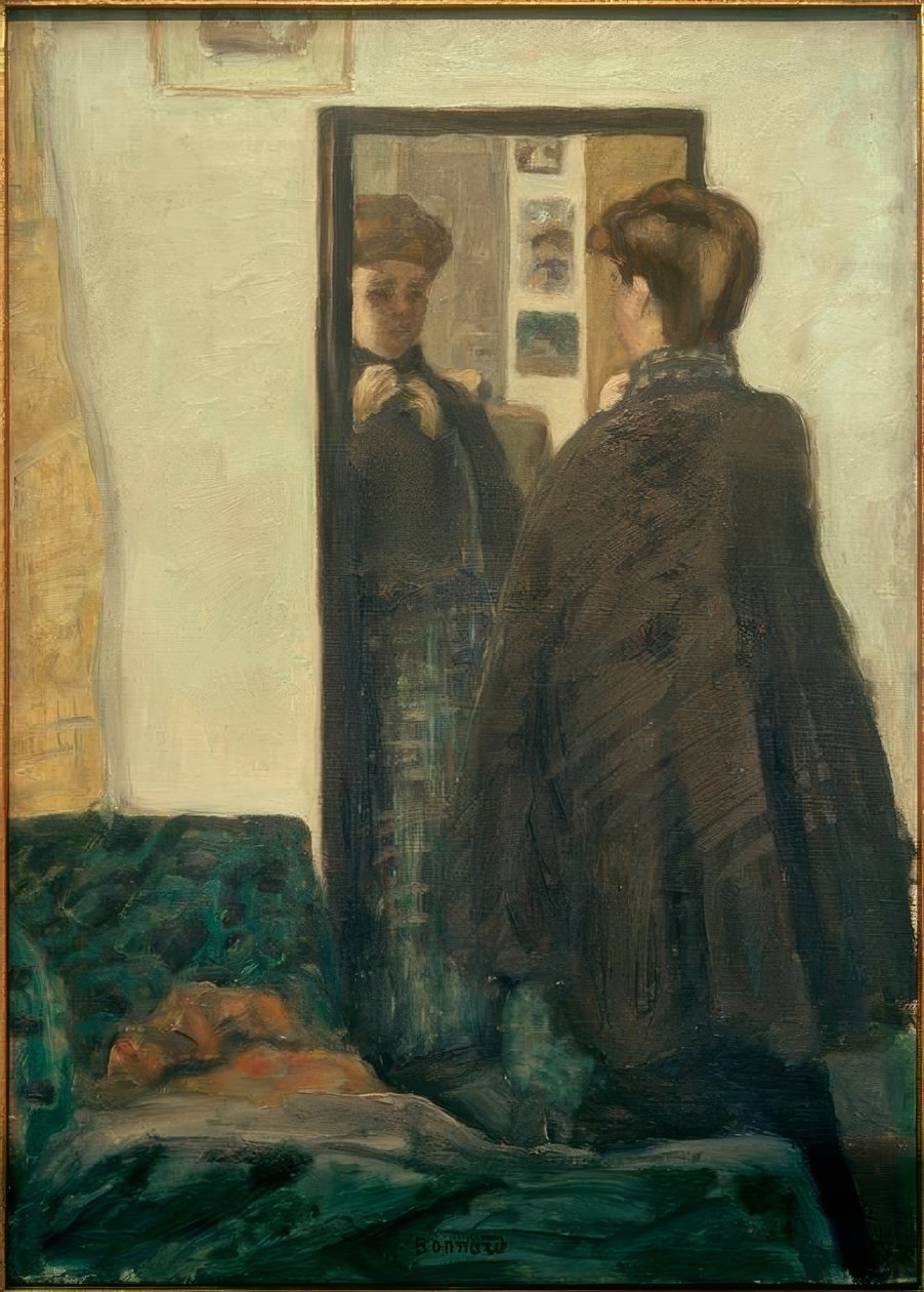 Mujer frente al espejo de Pierre Bonnard