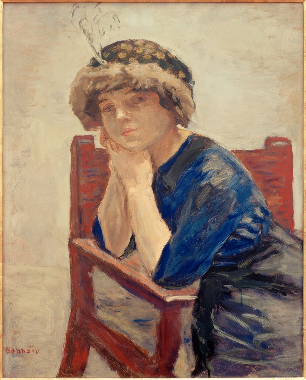 La mujer con la garza de Pierre Bonnard