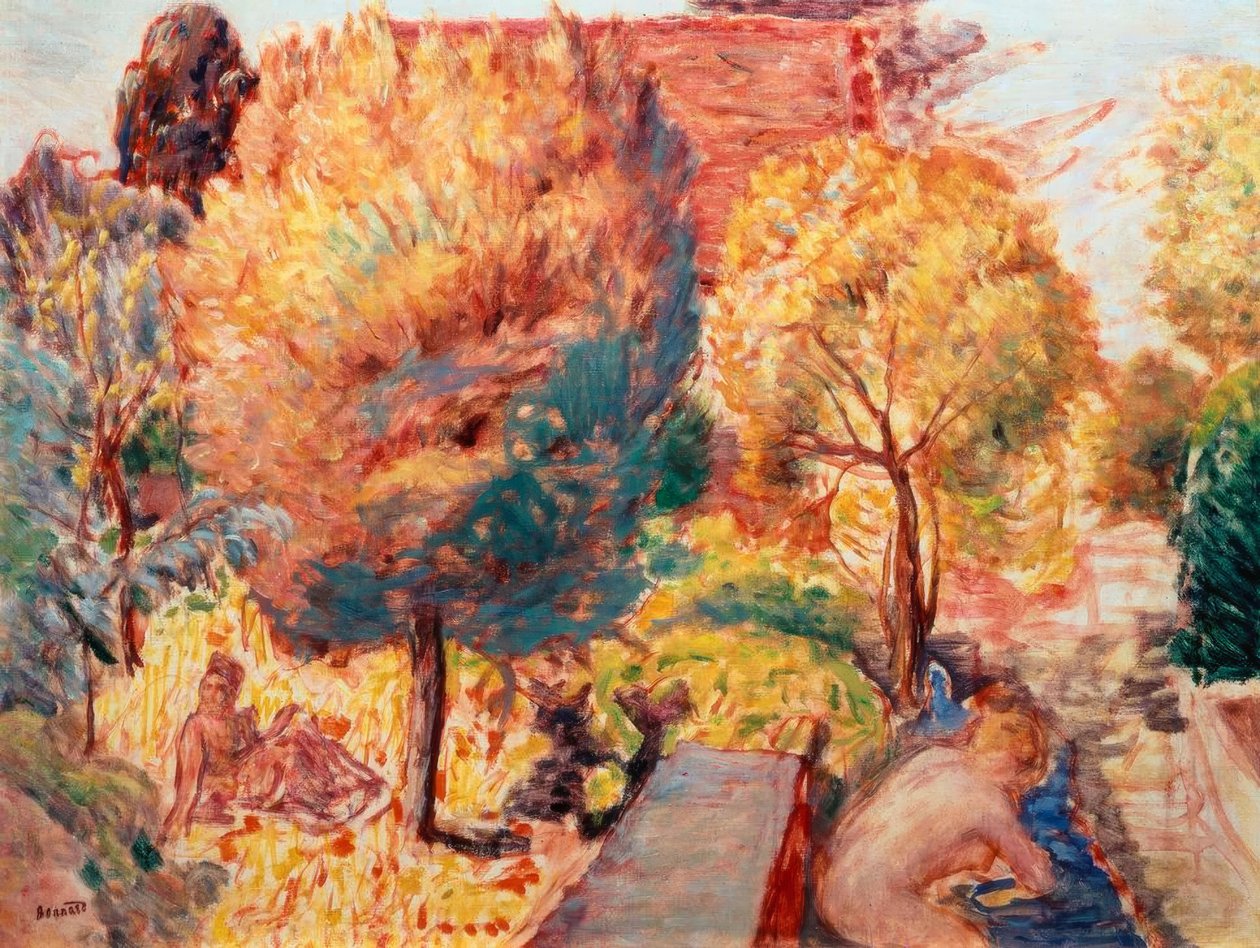 Paisaje con bañistas de Pierre Bonnard