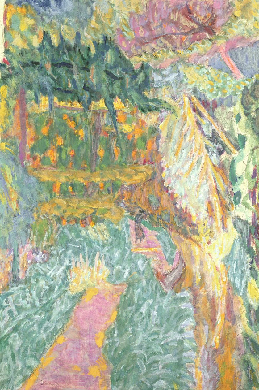 El jardín en Cannet de Pierre Bonnard