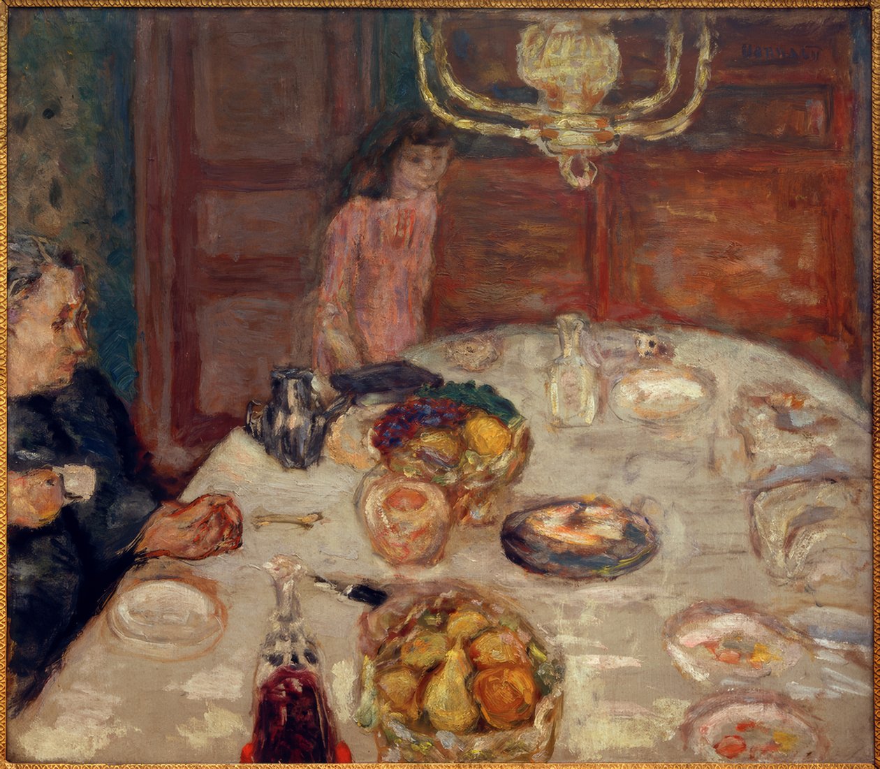 Las peras (El almuerzo en Grand-Lemps) de Pierre Bonnard