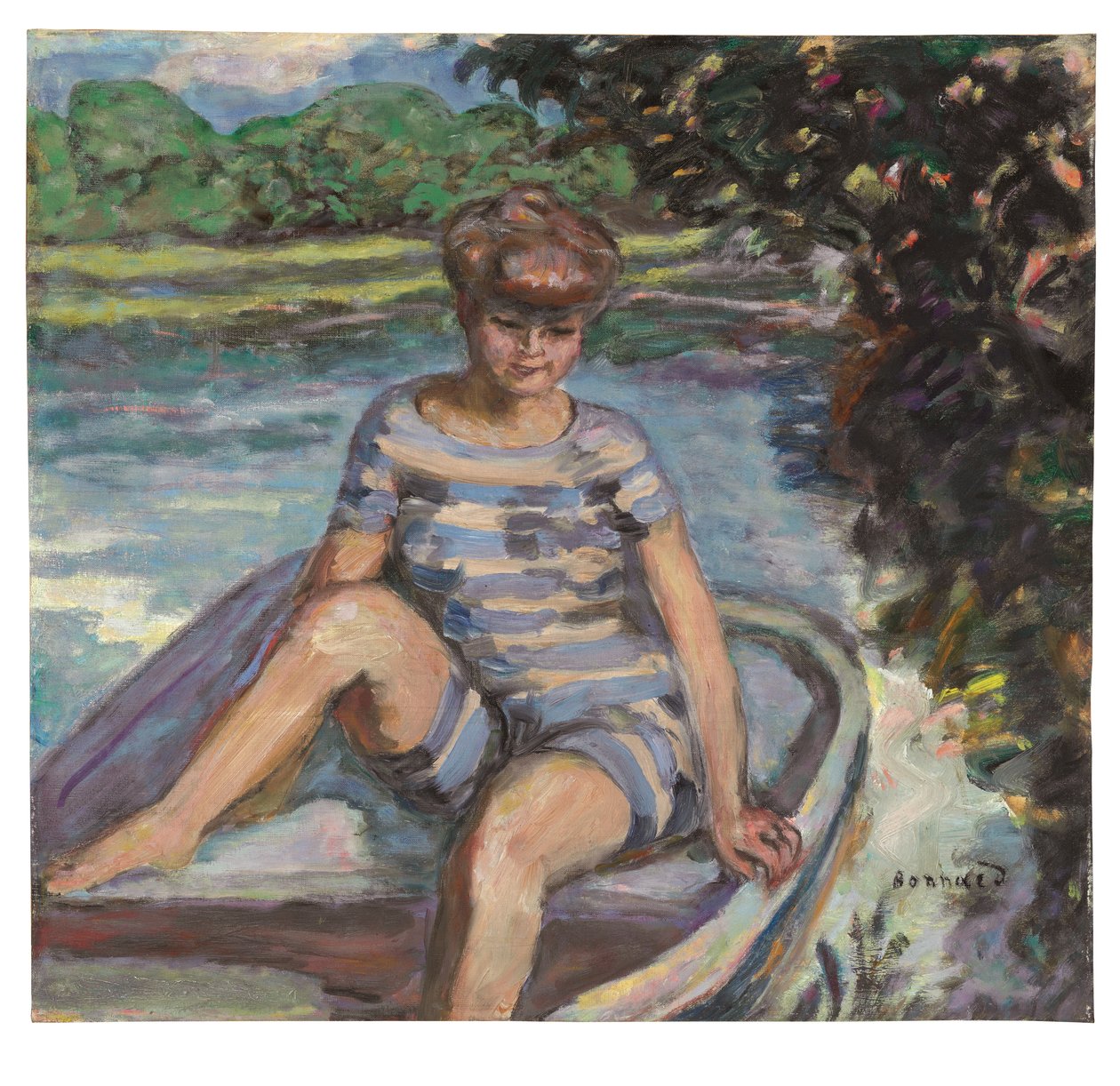 En el barco de Pierre Bonnard