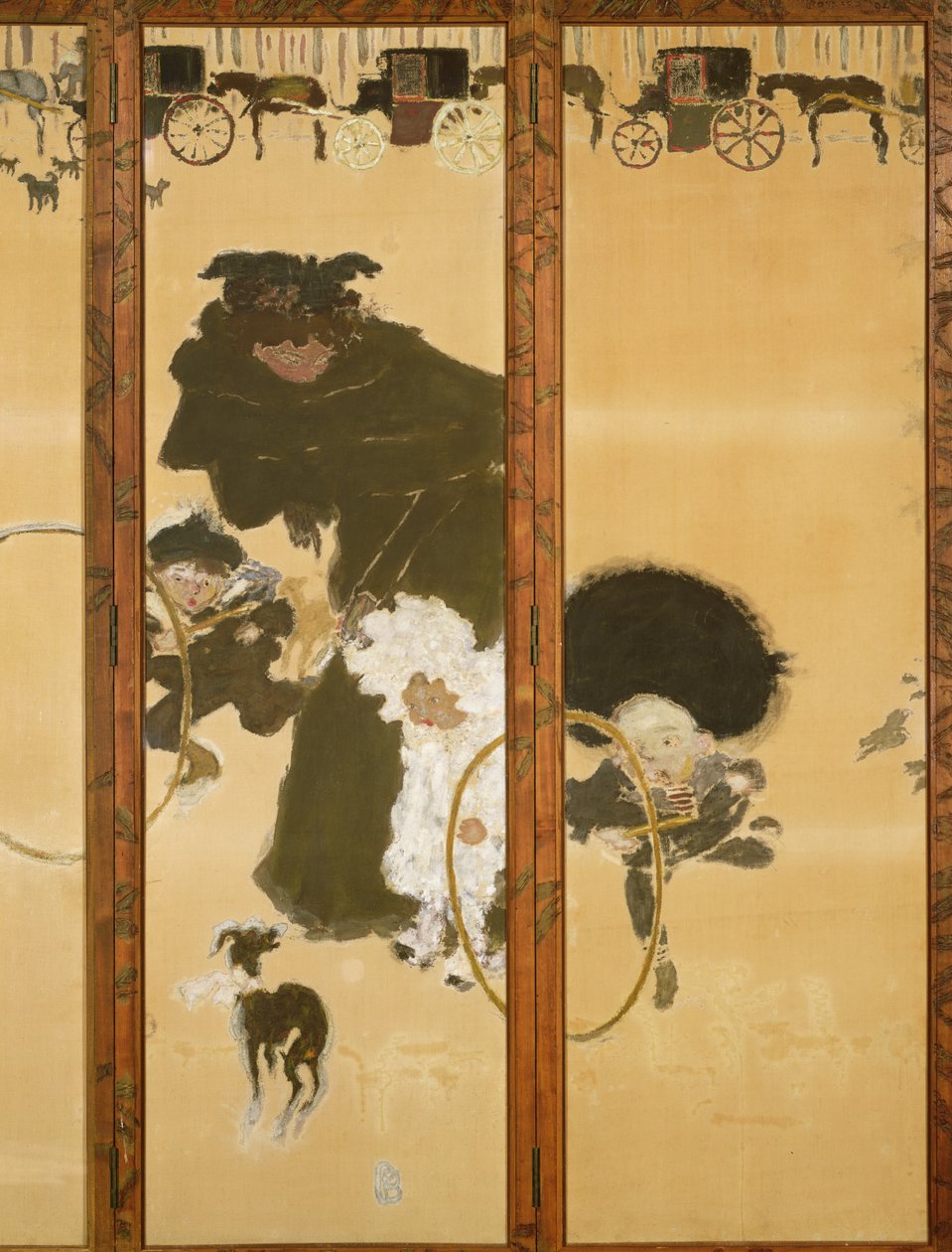 Paseo de las nodrizas de Pierre Bonnard