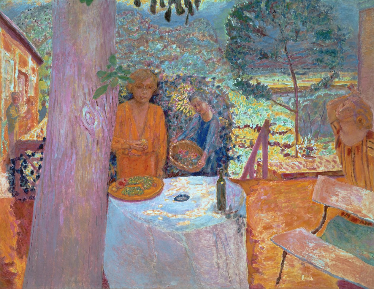Terraza en Vernon, 1920-39 de Pierre Bonnard