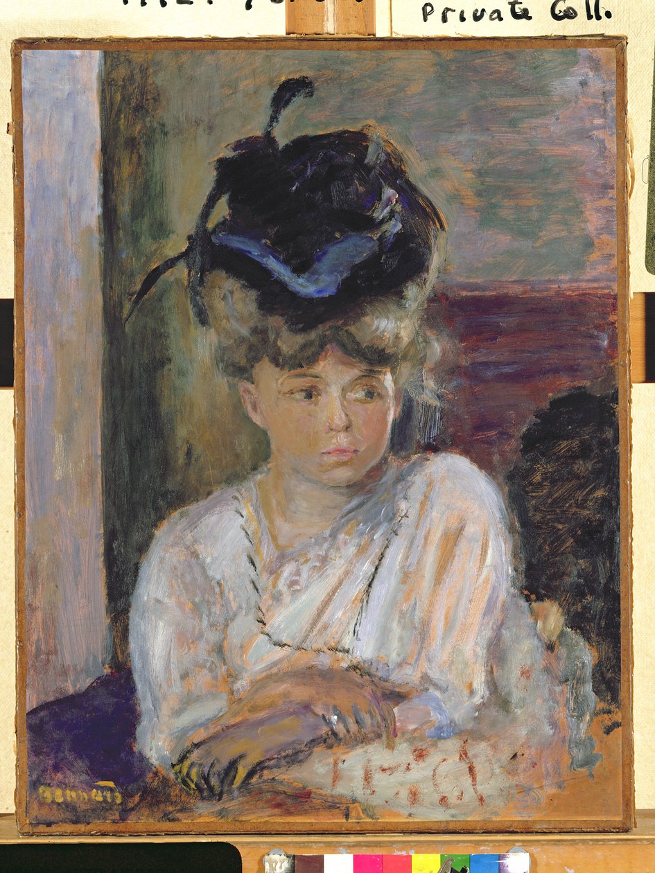 El sombrero con cinta azul, 1912 de Pierre Bonnard