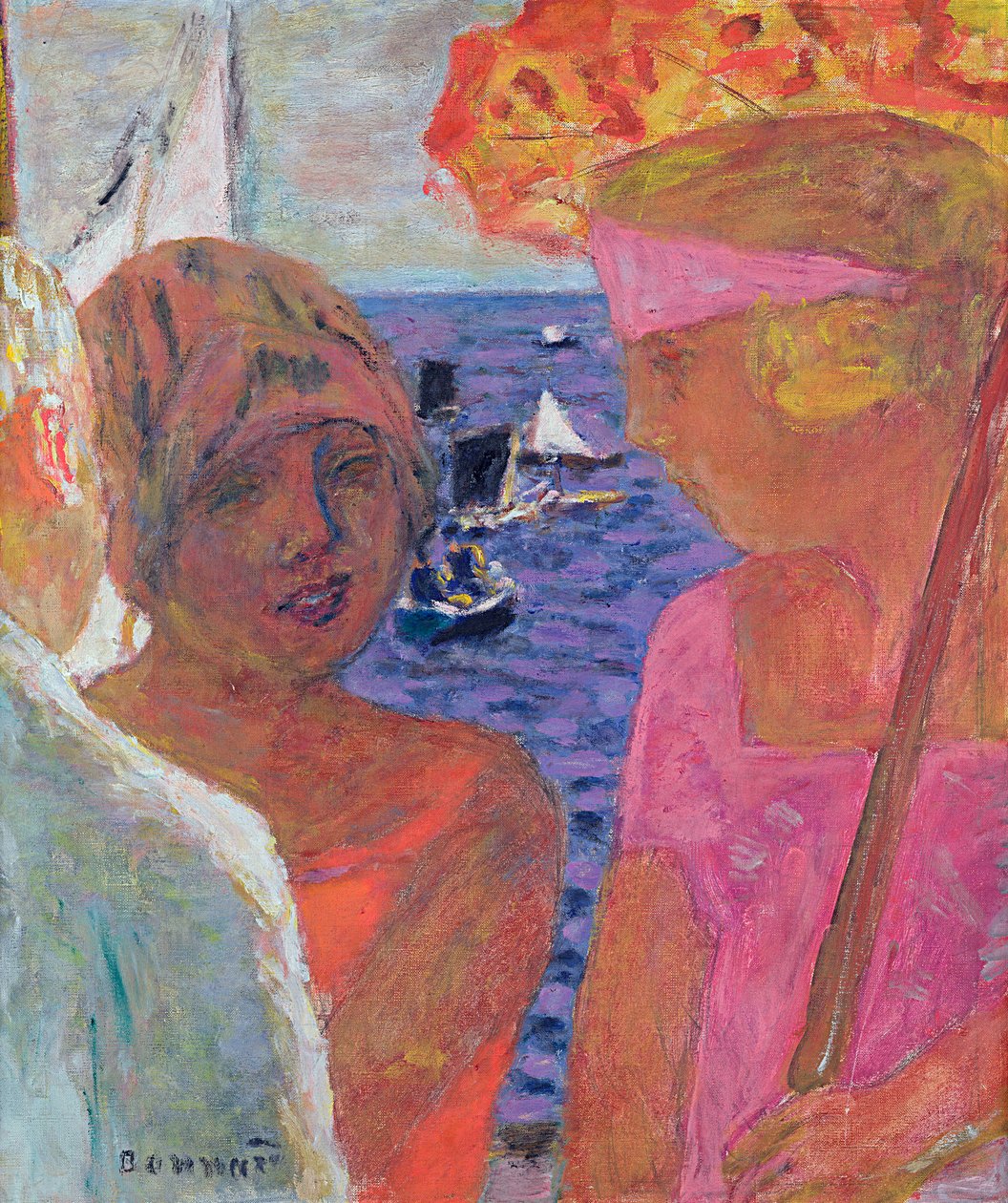 La Conversación en Arcachon, 1926 de Pierre Bonnard