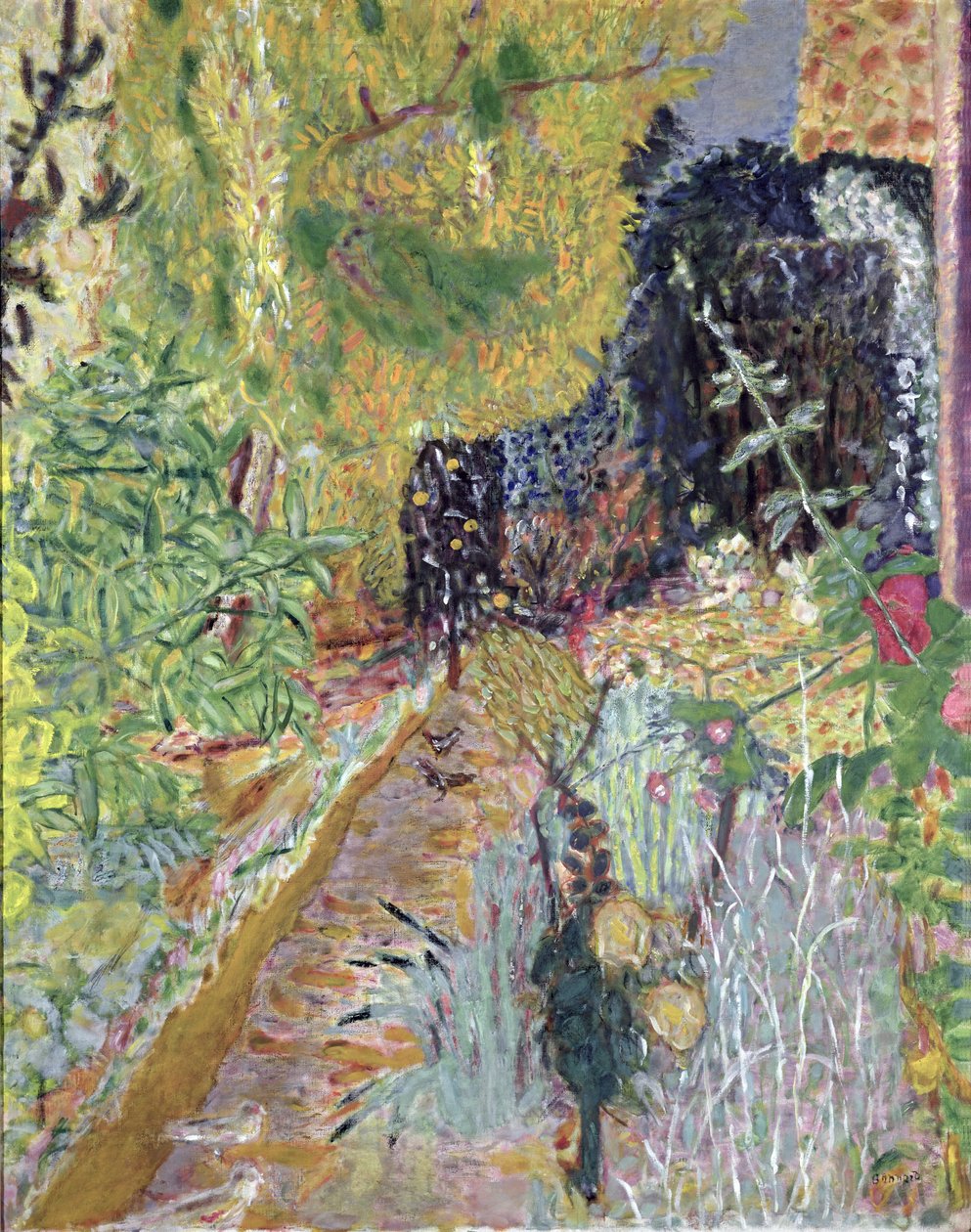 El jardín, c.1936 de Pierre Bonnard