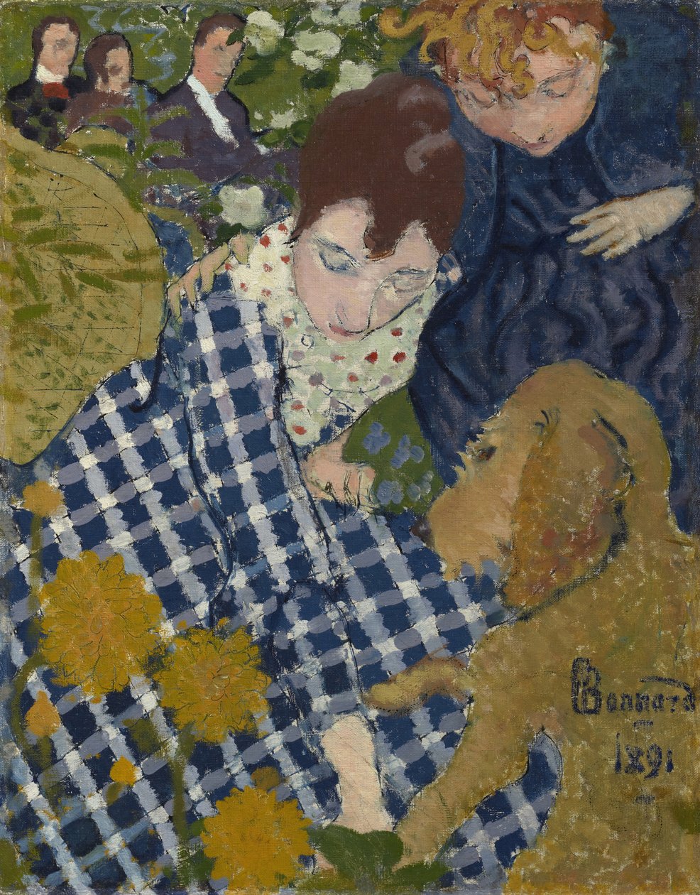 Mujeres con perro de Pierre Bonnard