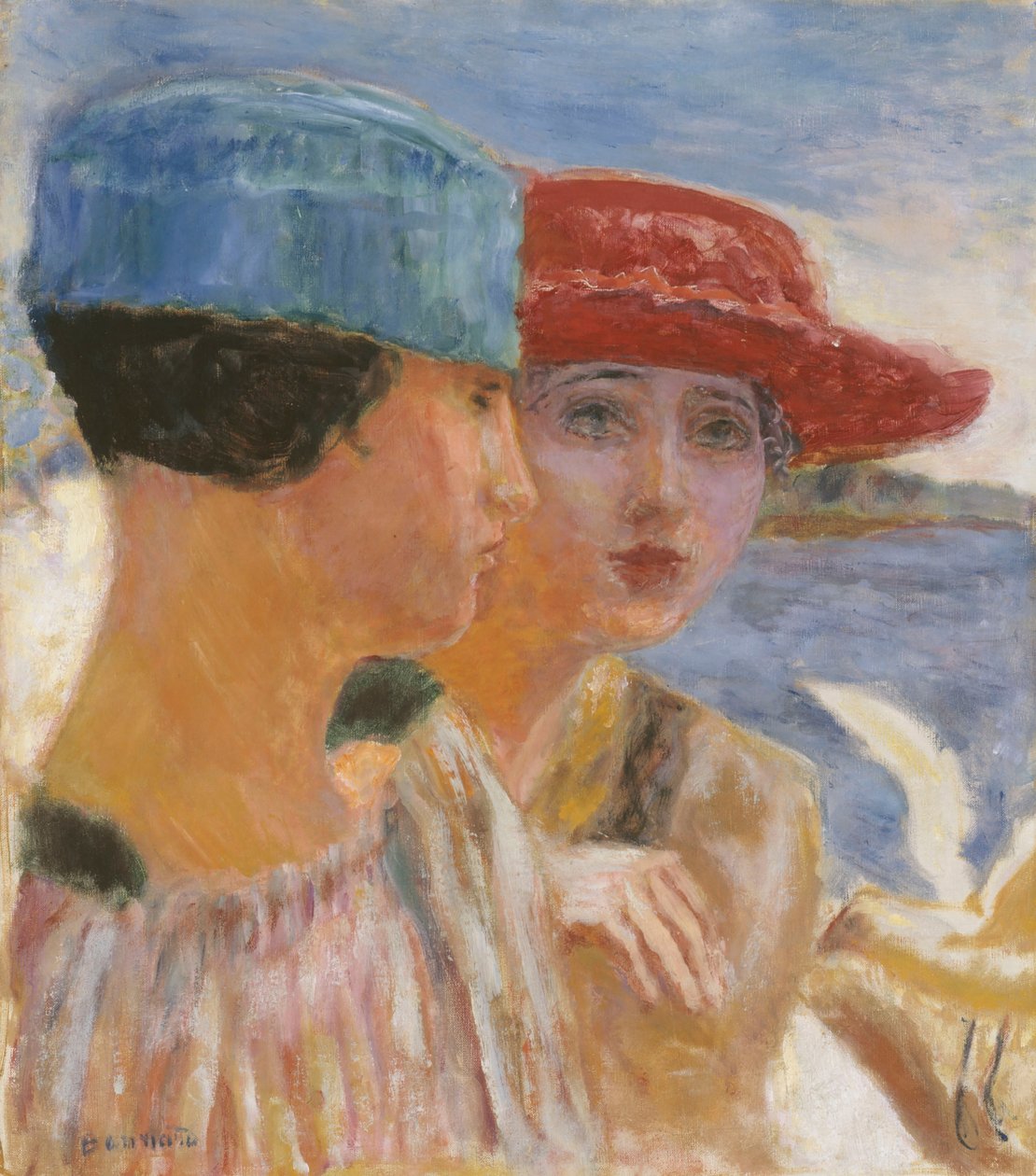 Niñas con una gaviota, 1917 de Pierre Bonnard