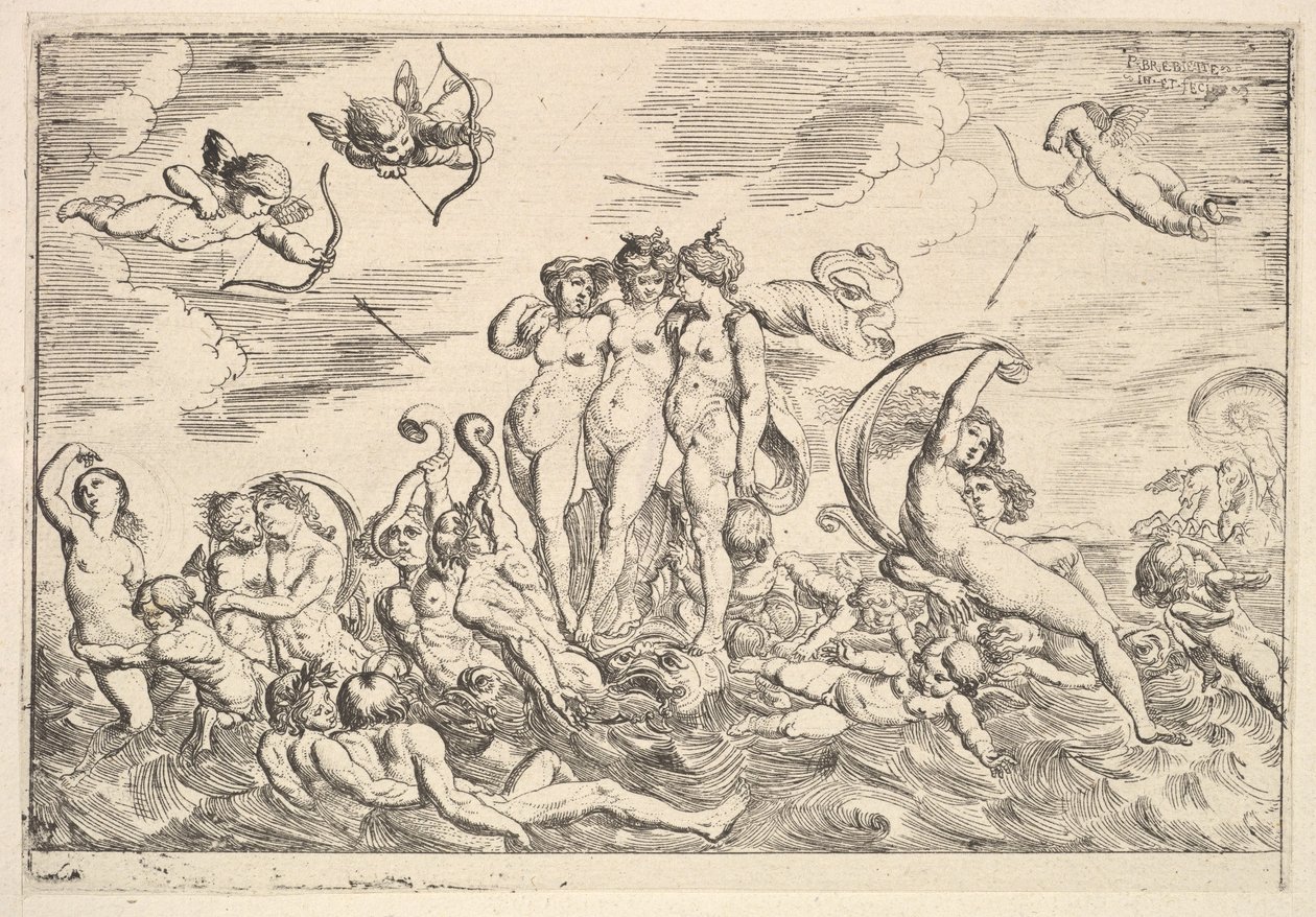Triunfo de Galatea de Pierre Brebiette