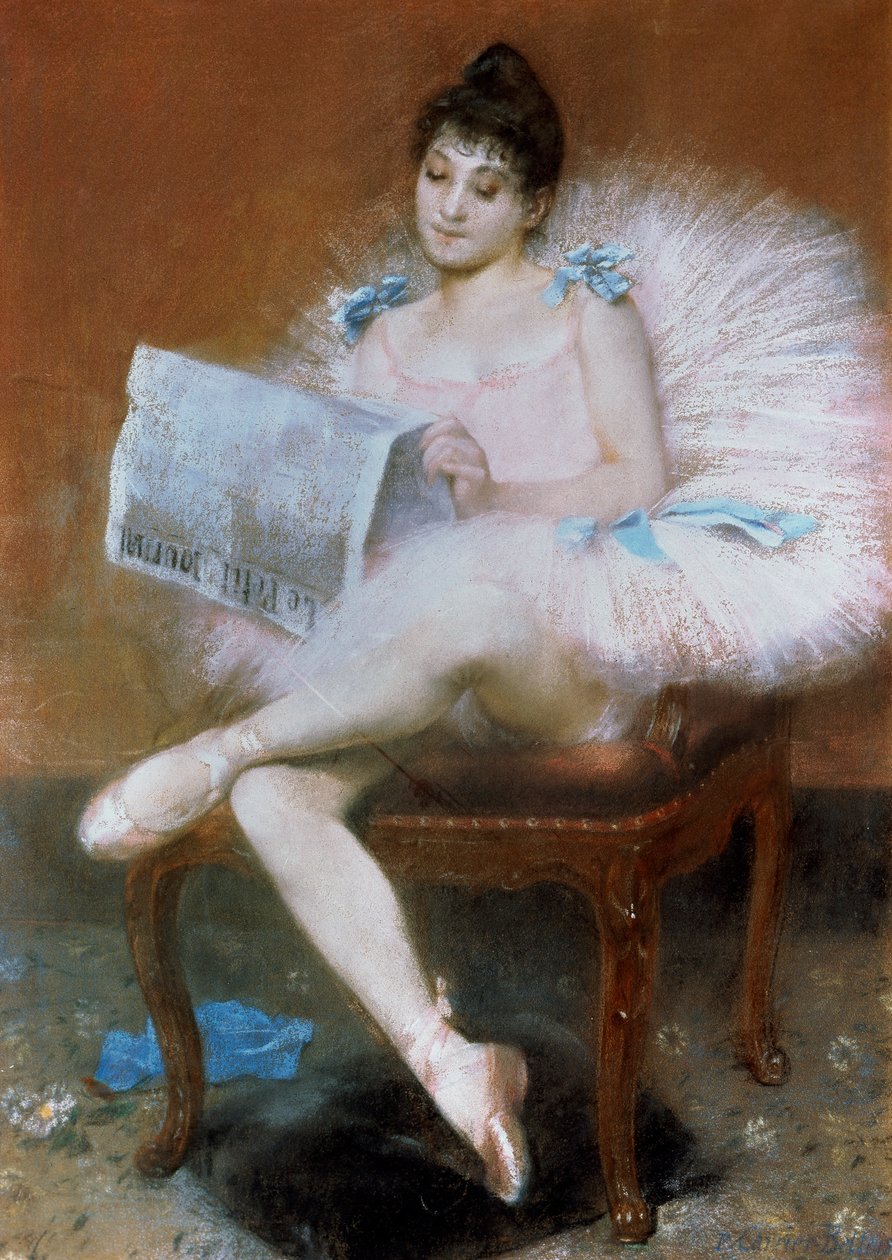 Bailarina sentada, 1890 de Pierre Carrier Belleuse