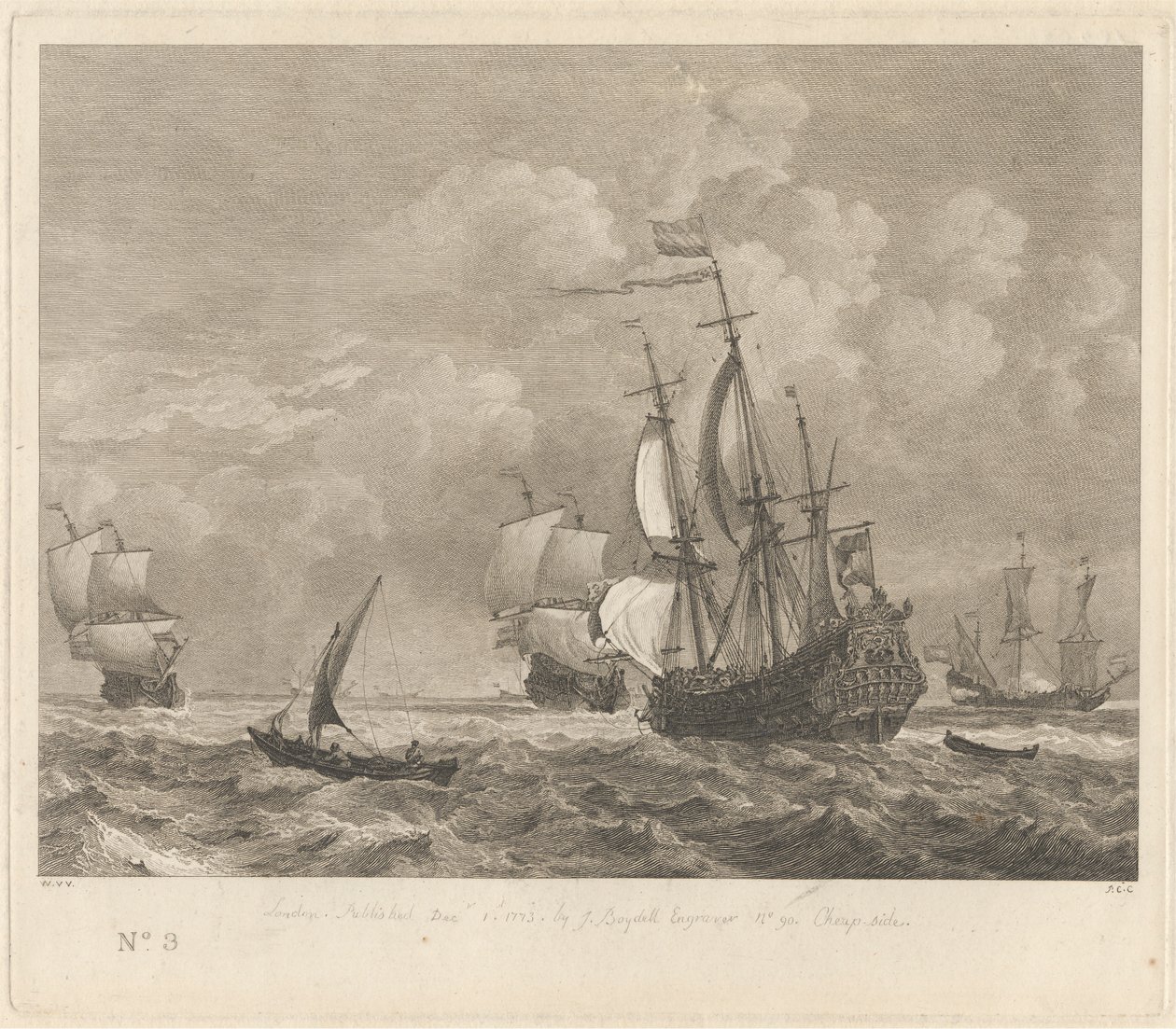 Estudio marino nº 3 de Pierre Charles Canot