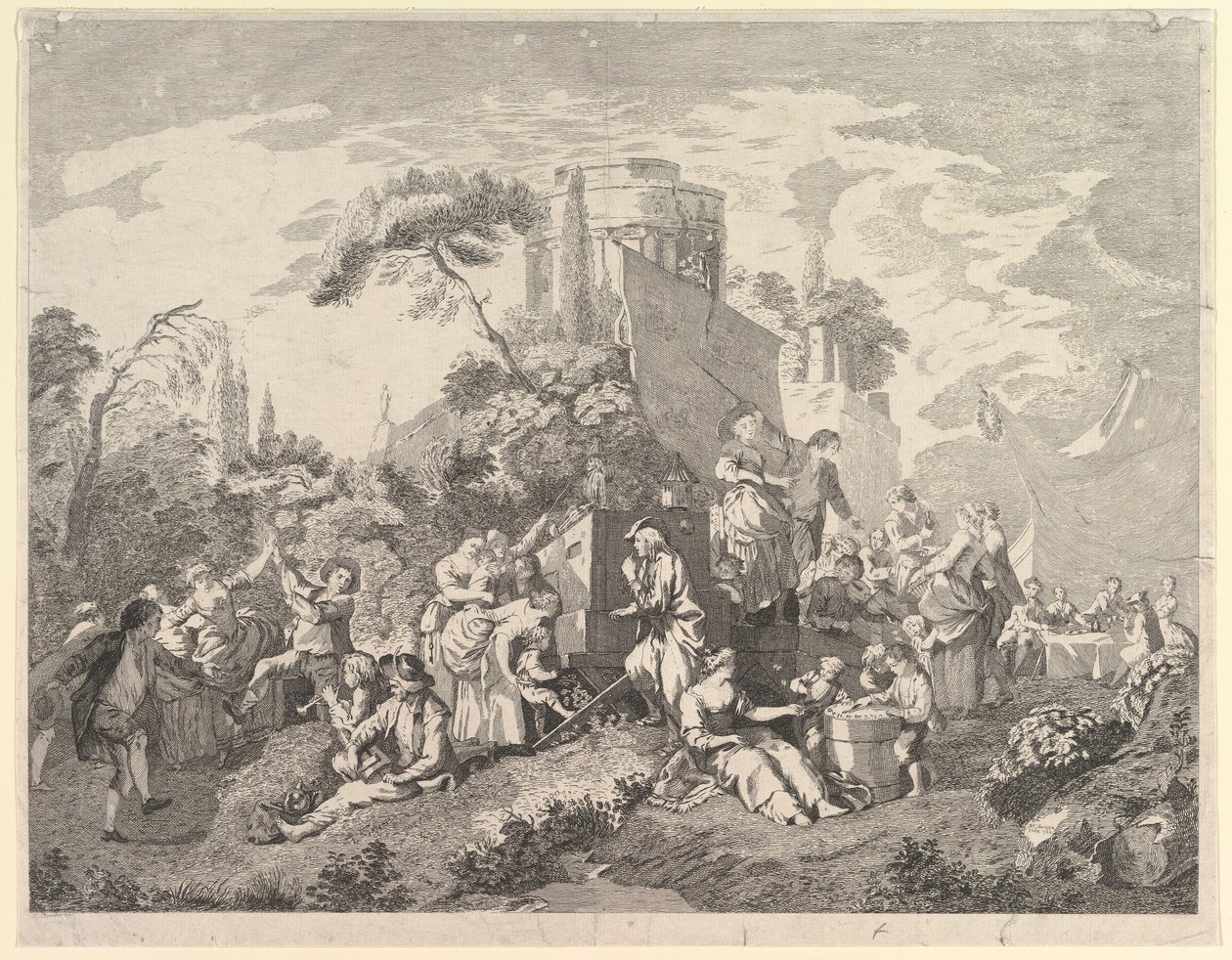 Feria del país, 1762 de Pierre Charles Levesque