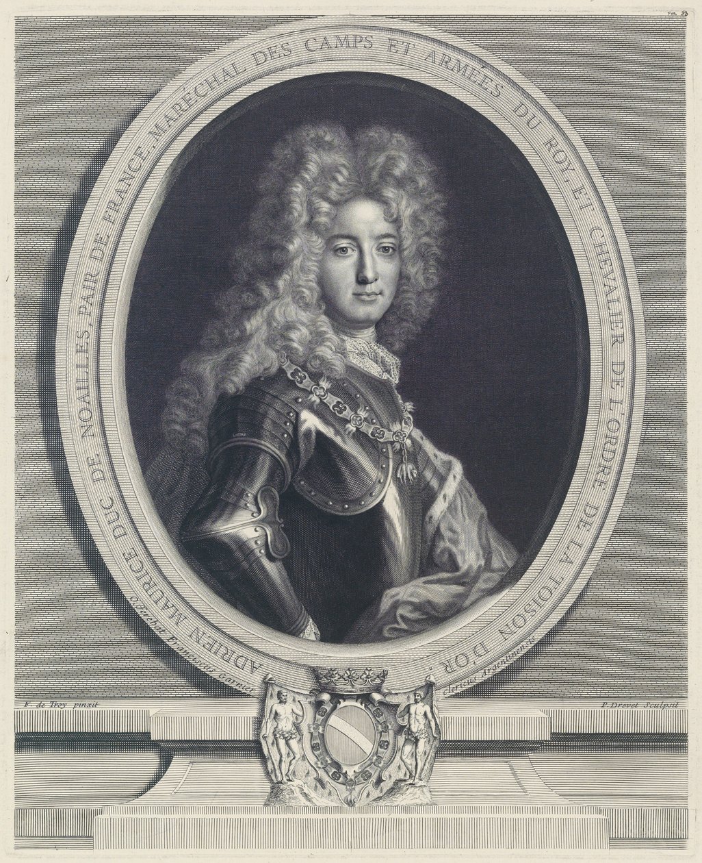 Adrien Maurice, duque de Noailles de Pierre Drevet