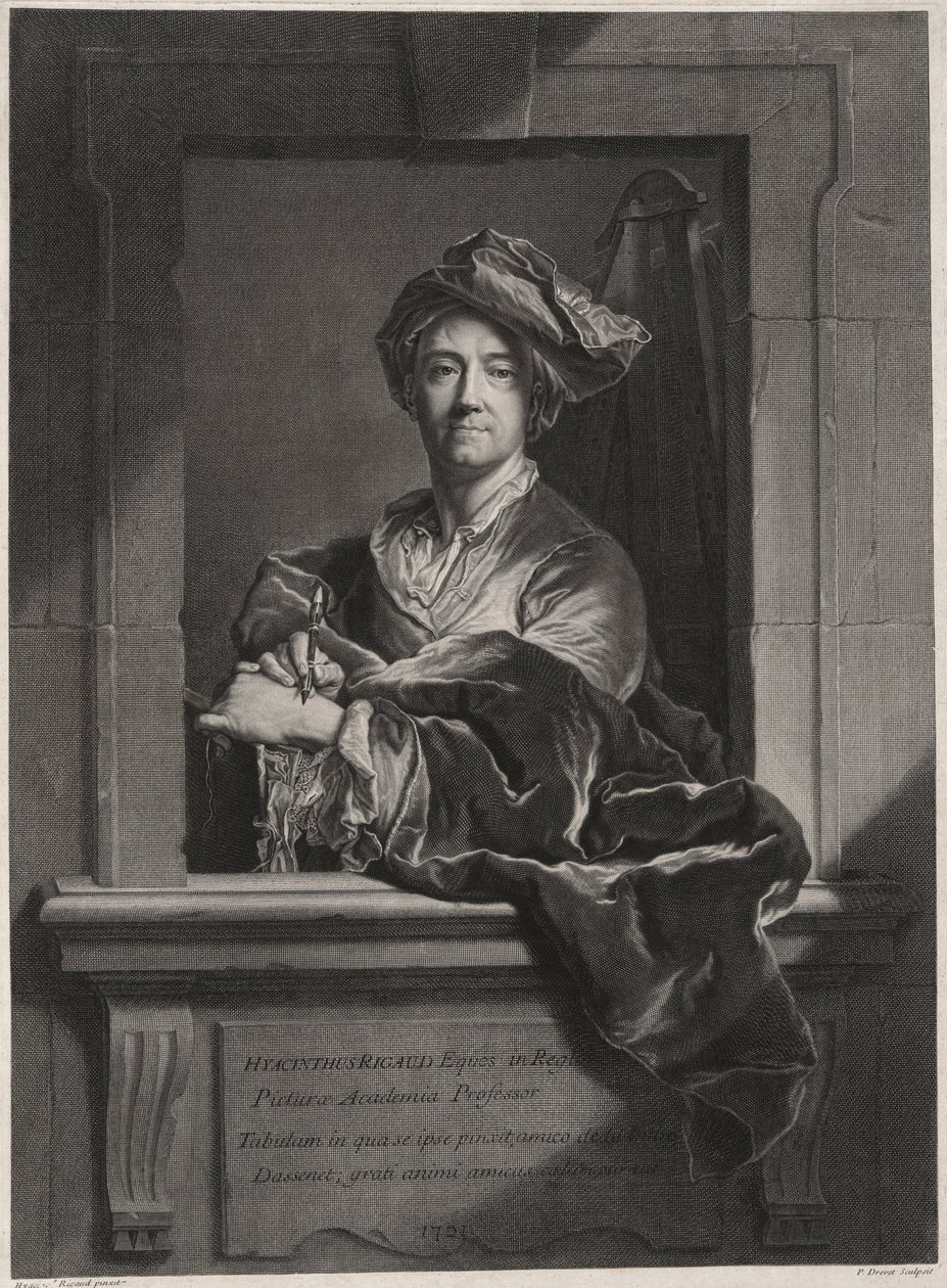 Jacinto Rigaud (1659-1743) de Pierre Drevet