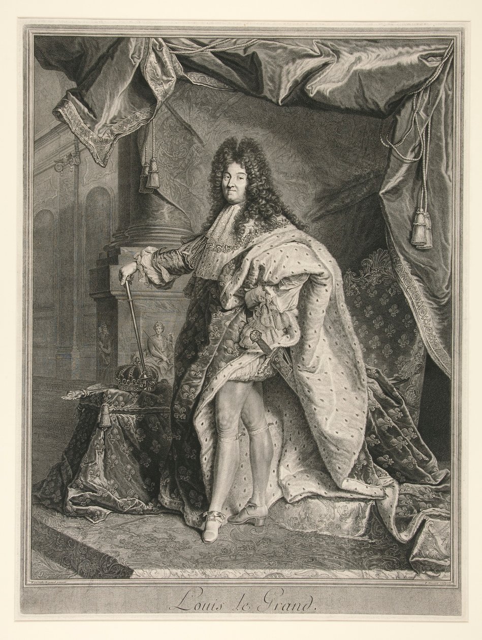 Luis XIV, rey de Francia (1638-1715) de Pierre Drevet