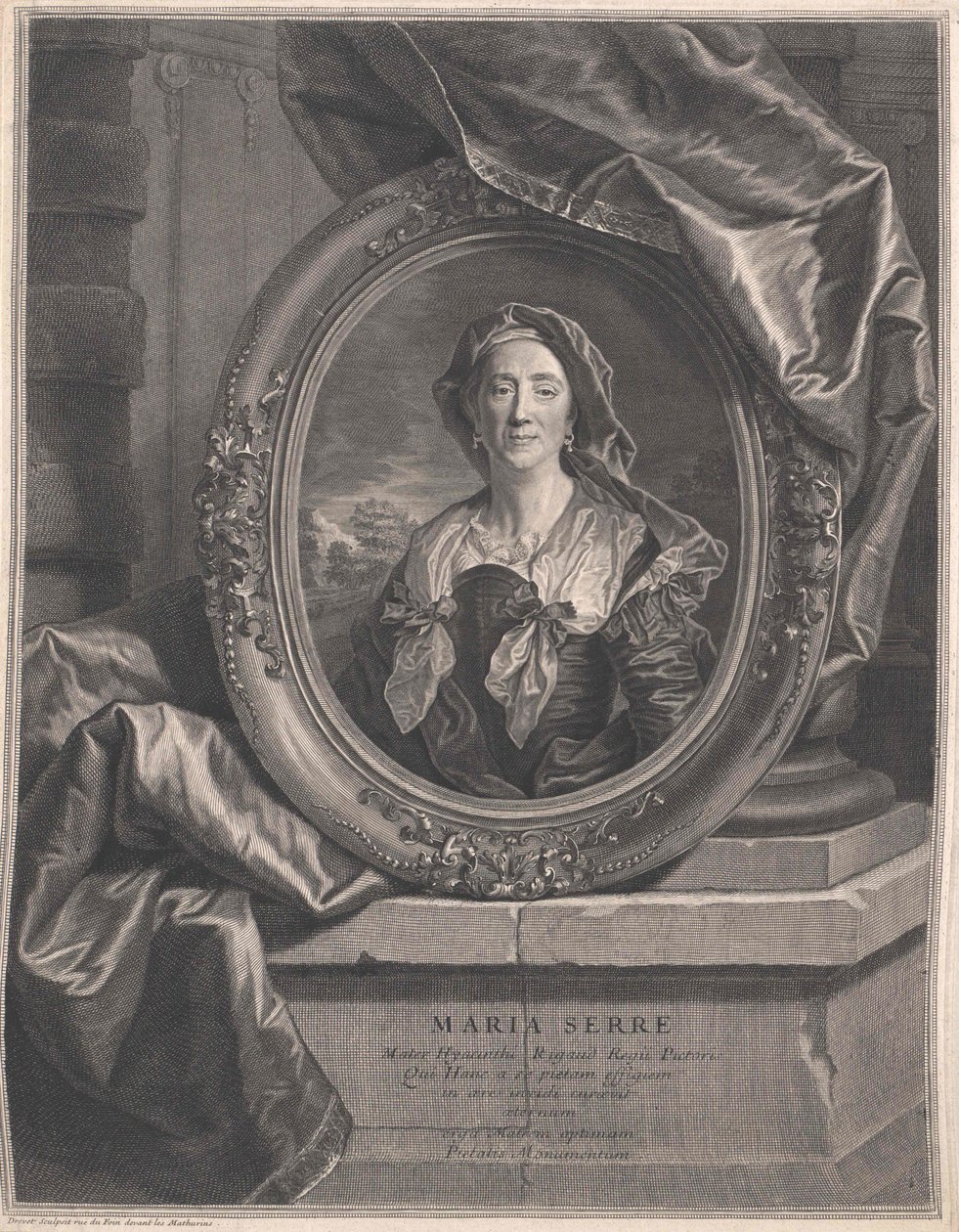 Marie Serre (imprimir) de Pierre Drevet