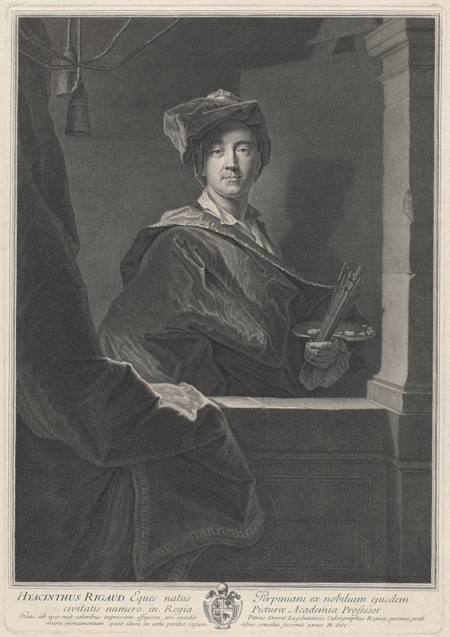 Hyacinthe Rigaud de Pierre Drevet, after Hyacinthe Rigaud