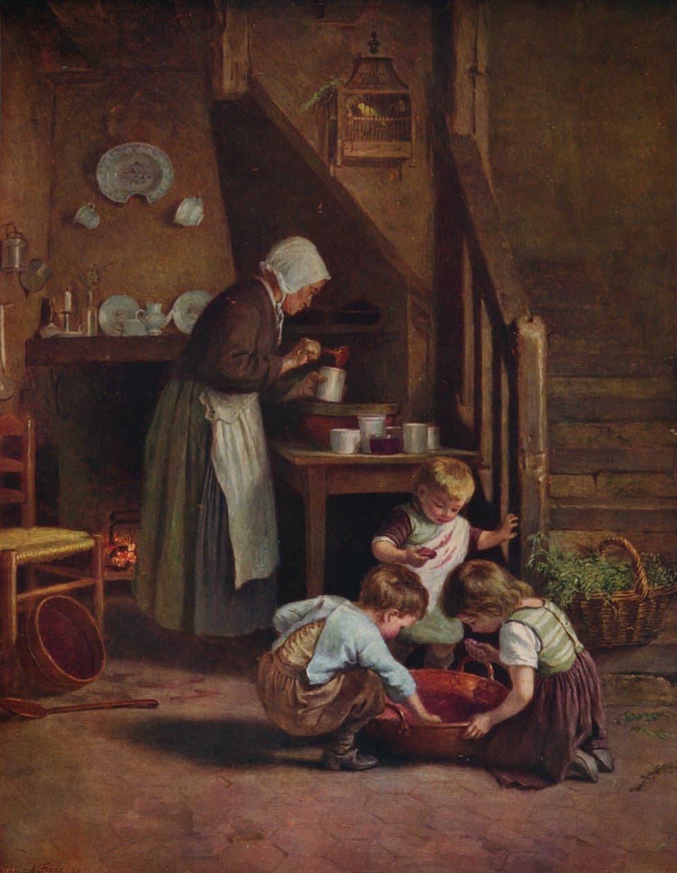 Haciendo Mermelada, 1880, c1915 de Pierre Edouard Frere