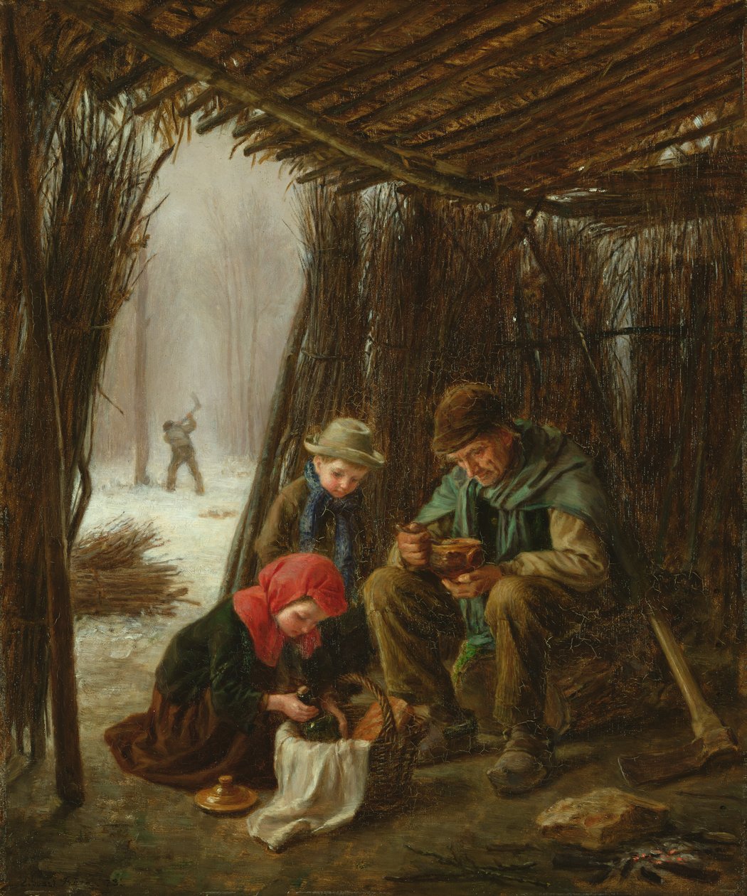 La comida del leñador de Pierre Edouard Frere