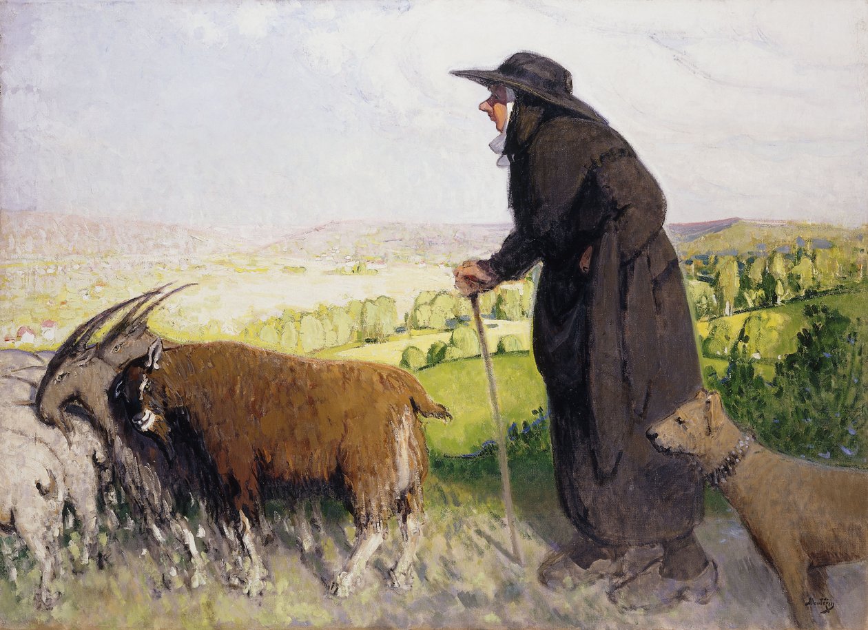 La Pastora; La Bergere de Pierre Eugene Montezin