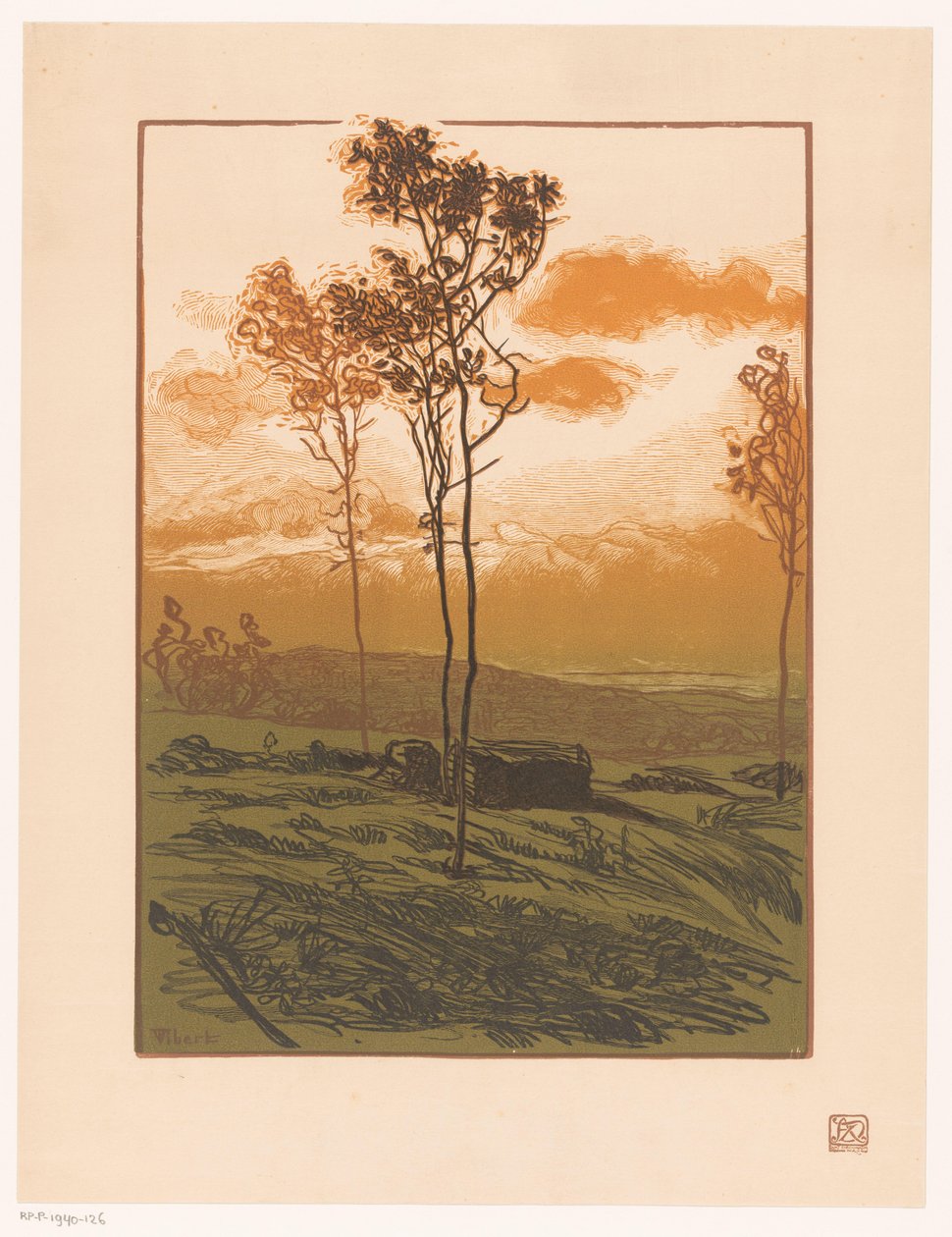 Paisaje de Pierre Eugène Vibert