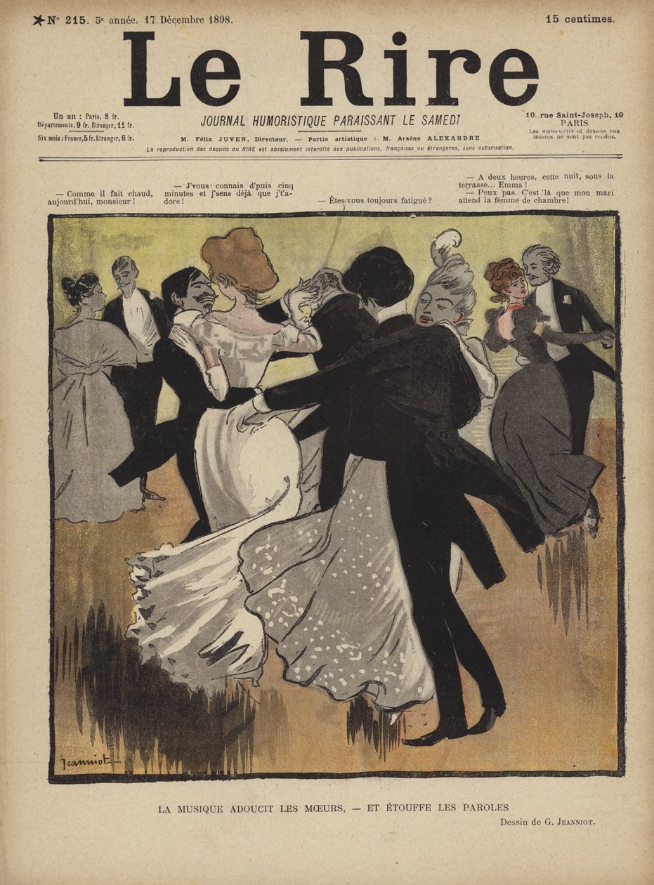 Ilustración para Le Rire de Pierre Georges Jeanniot