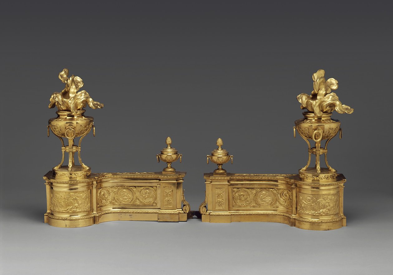 Andirons, c.1770-80 de Pierre Gouthière