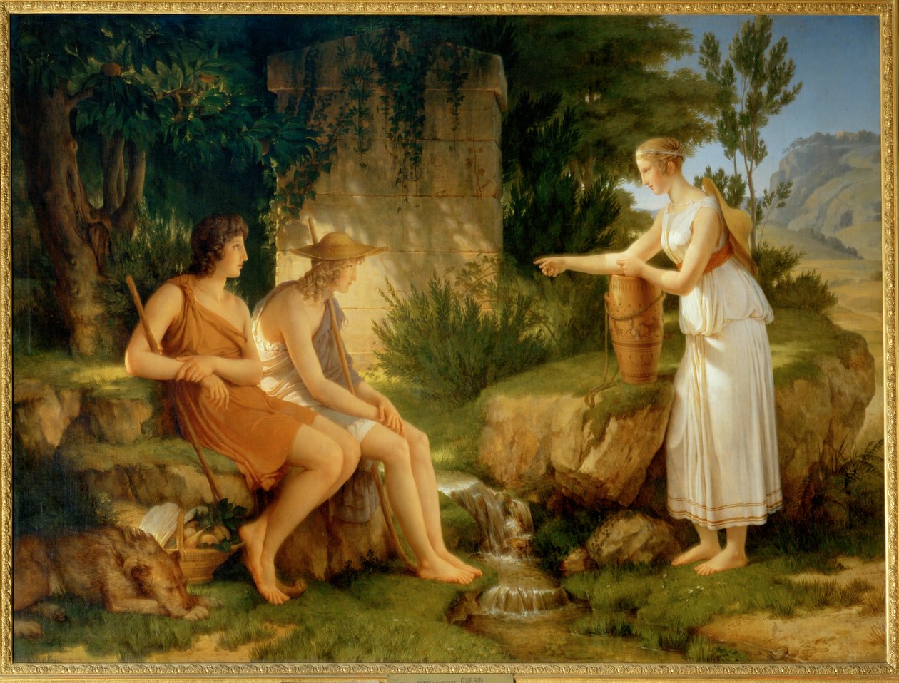 Los pastores en la tumba de Amyntas ... de Pierre Guérin