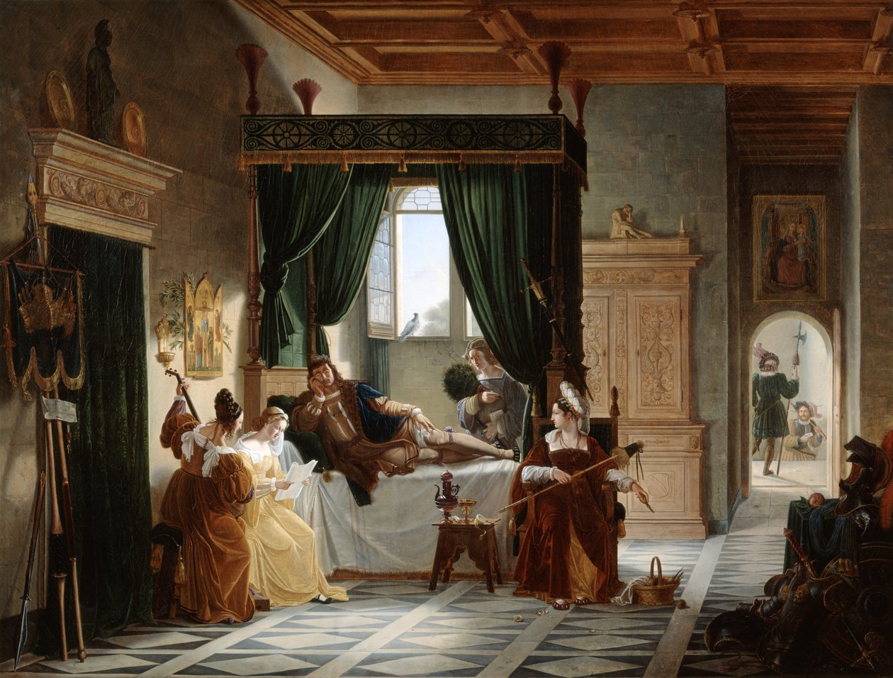 La convalecencia de Bayard de Pierre Henri Revoil