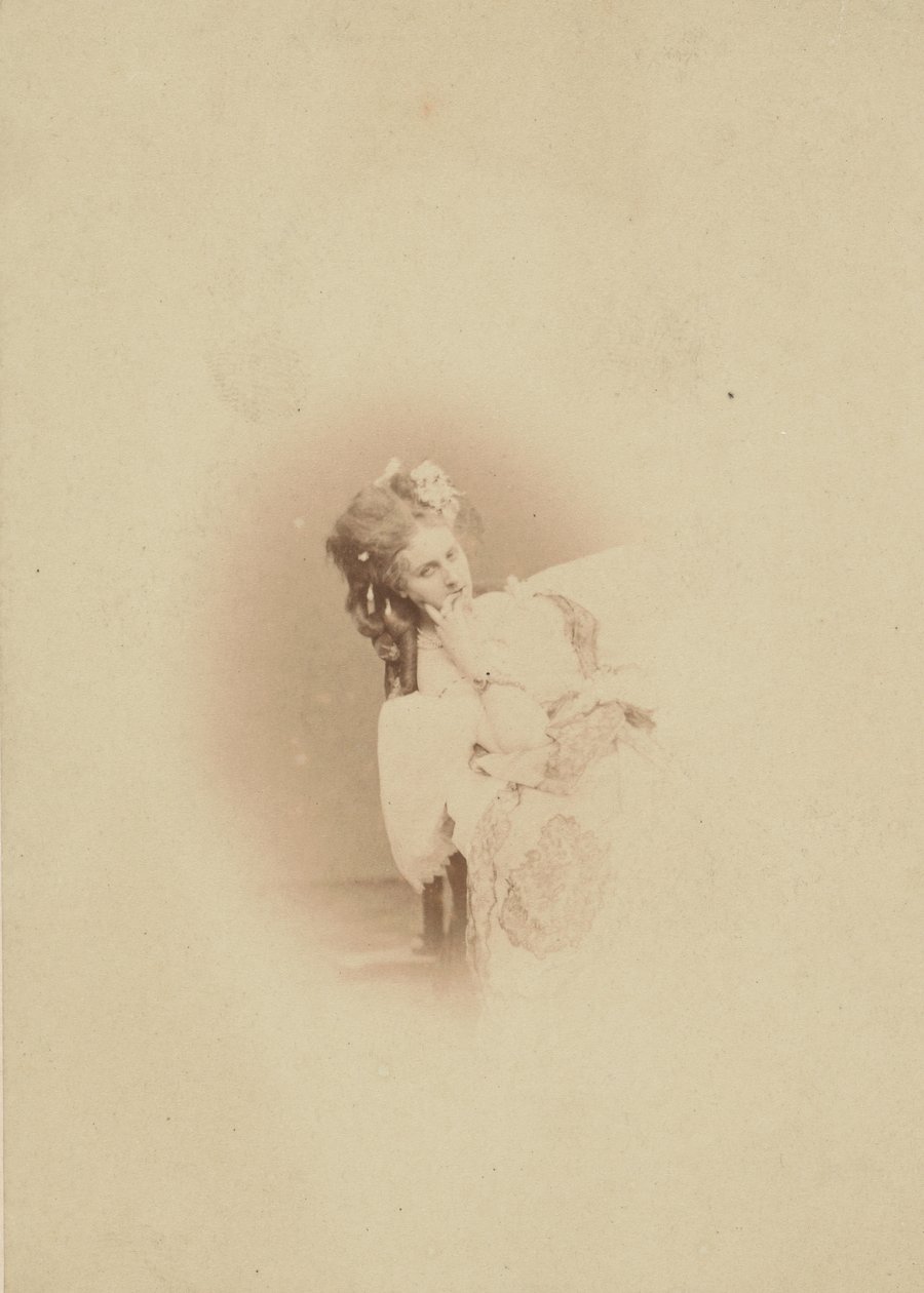 Sentado en vestido Ritrosetta, 1861-67 de Pierre Louis Pierson