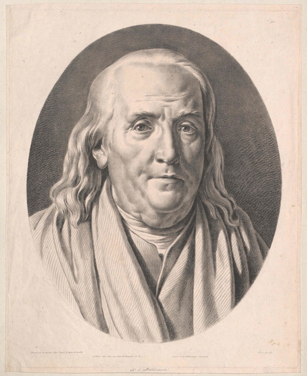 Nicolas Malebranche (imprimir) de Pierre Michel Alix
