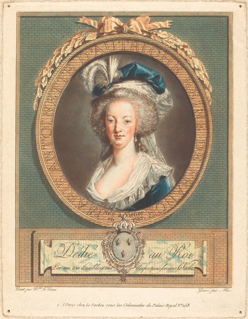 Reina María Antonieta, c. 1789 de Pierre Michel Alix