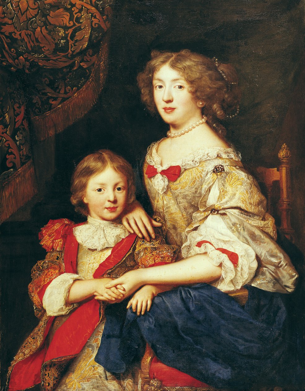 Una mujer y su hijo de Pierre Mignard