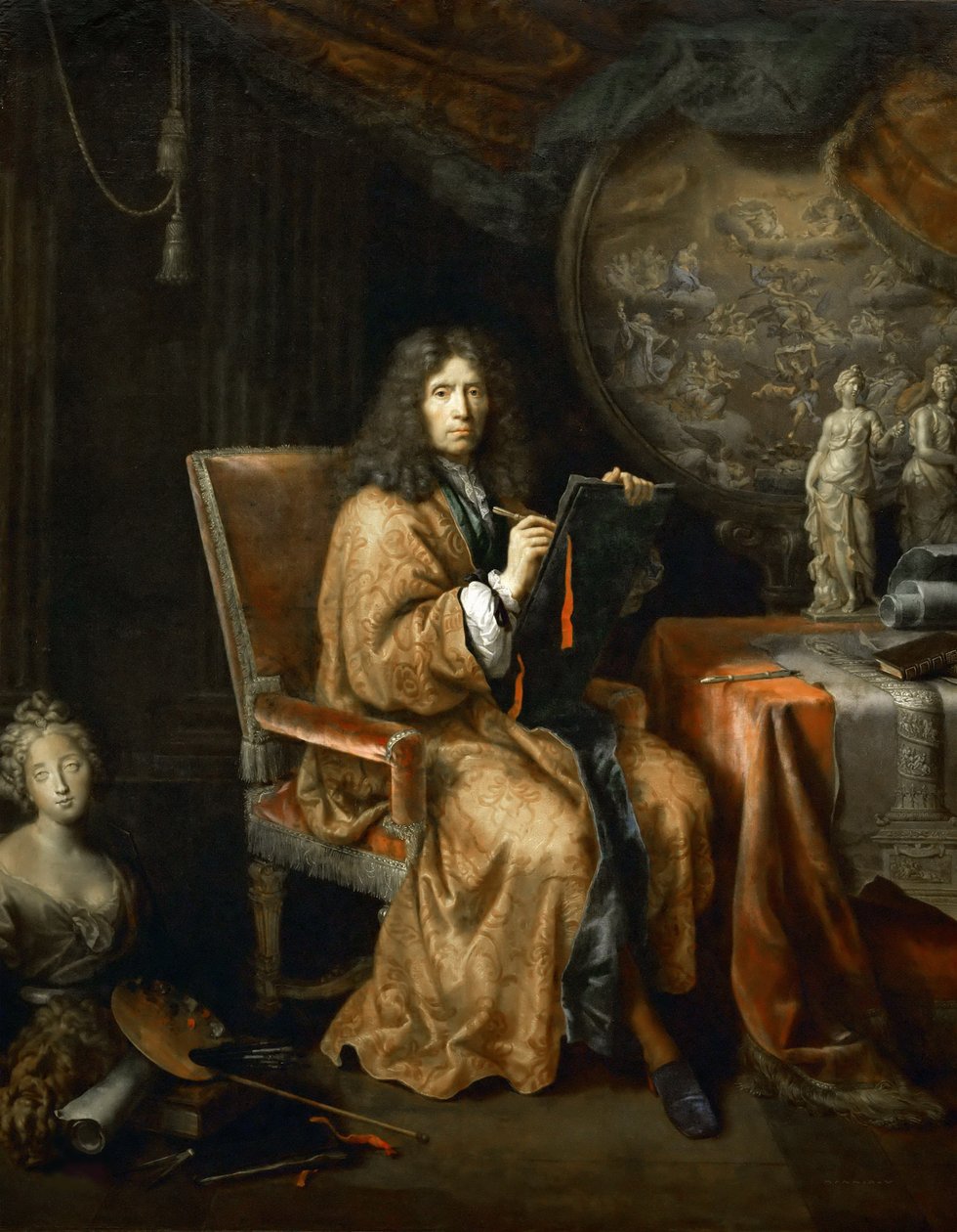 Autorretrato, entre 1680 y 1690 de Pierre Mignard