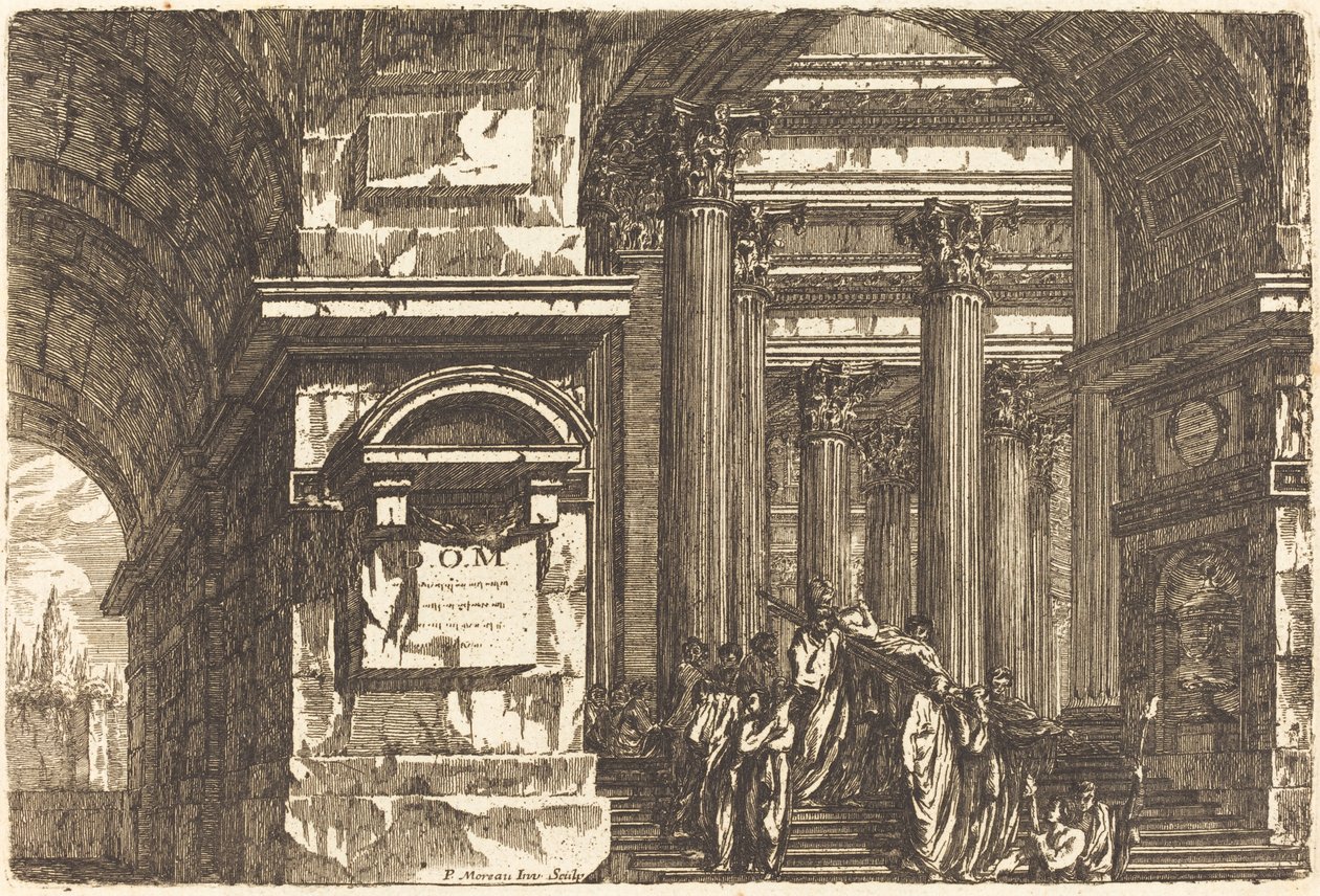 La entrada de un templo de Pierre Moreau