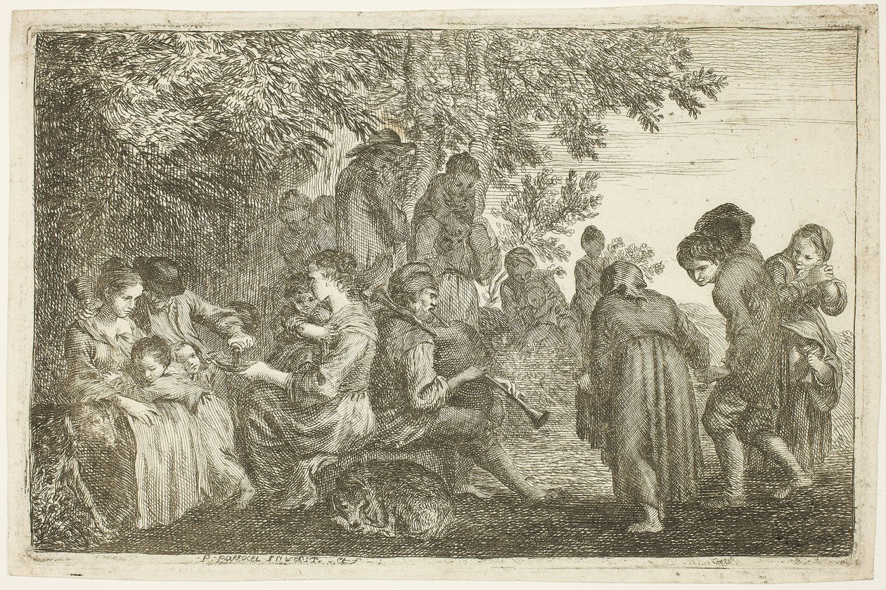 Fiesta en el jardín de Pierre Parrocel