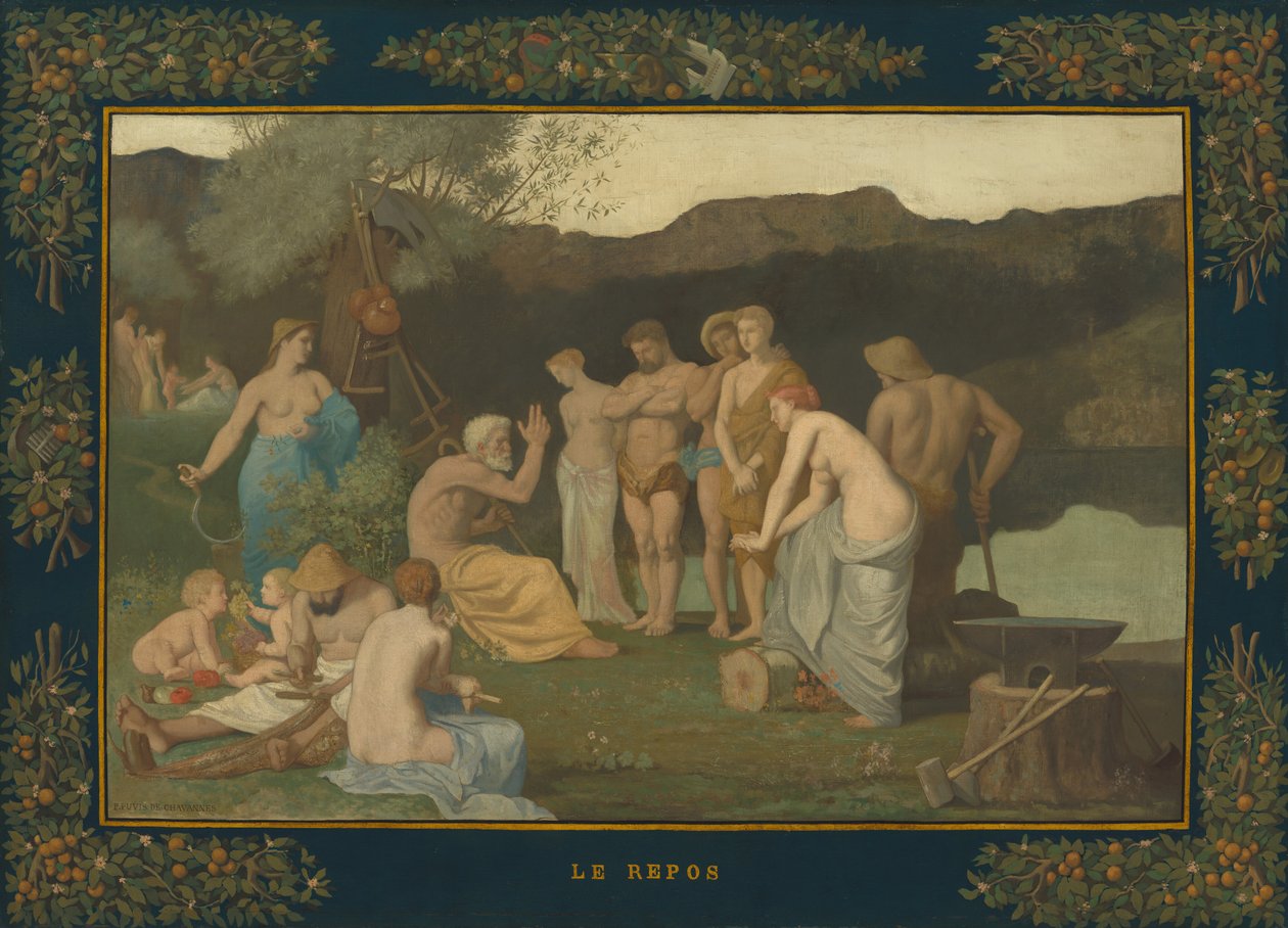 Descanso de Pierre Puvis de Chavannes