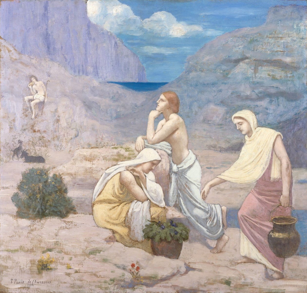 La Canción de los Pastores, 1891 de Pierre Puvis de Chavannes