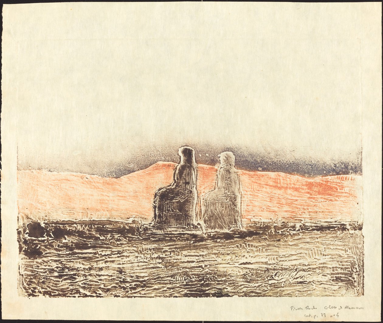 Colosos de Memnón (Tebas) de Pierre Roche
