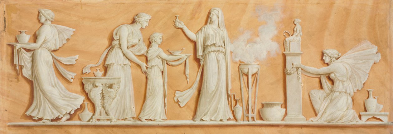 Pintura sobrepuerta, 1790s de Pierre Rousseau