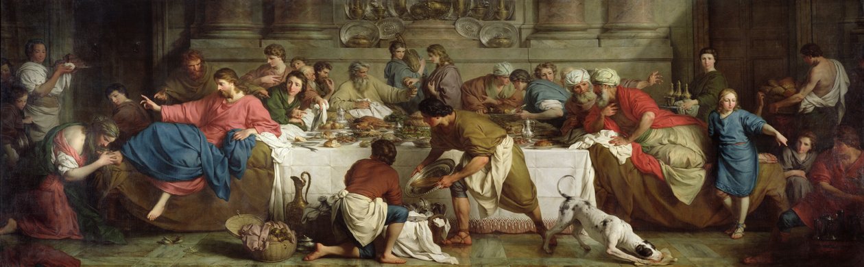 Cena en la casa de Simón, 1737 de Pierre Subleyras