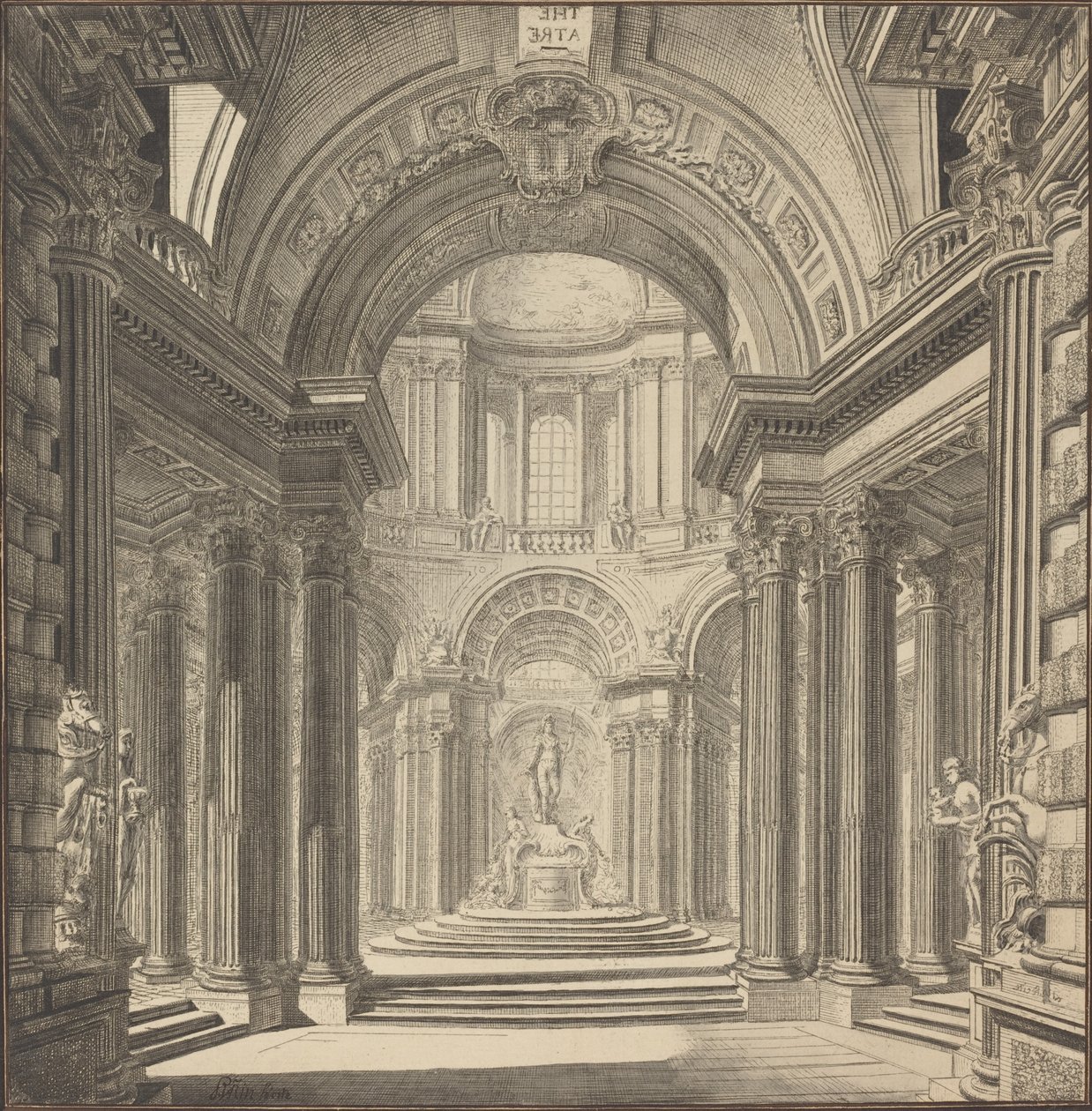 Interior de un templo de Pierre Varin